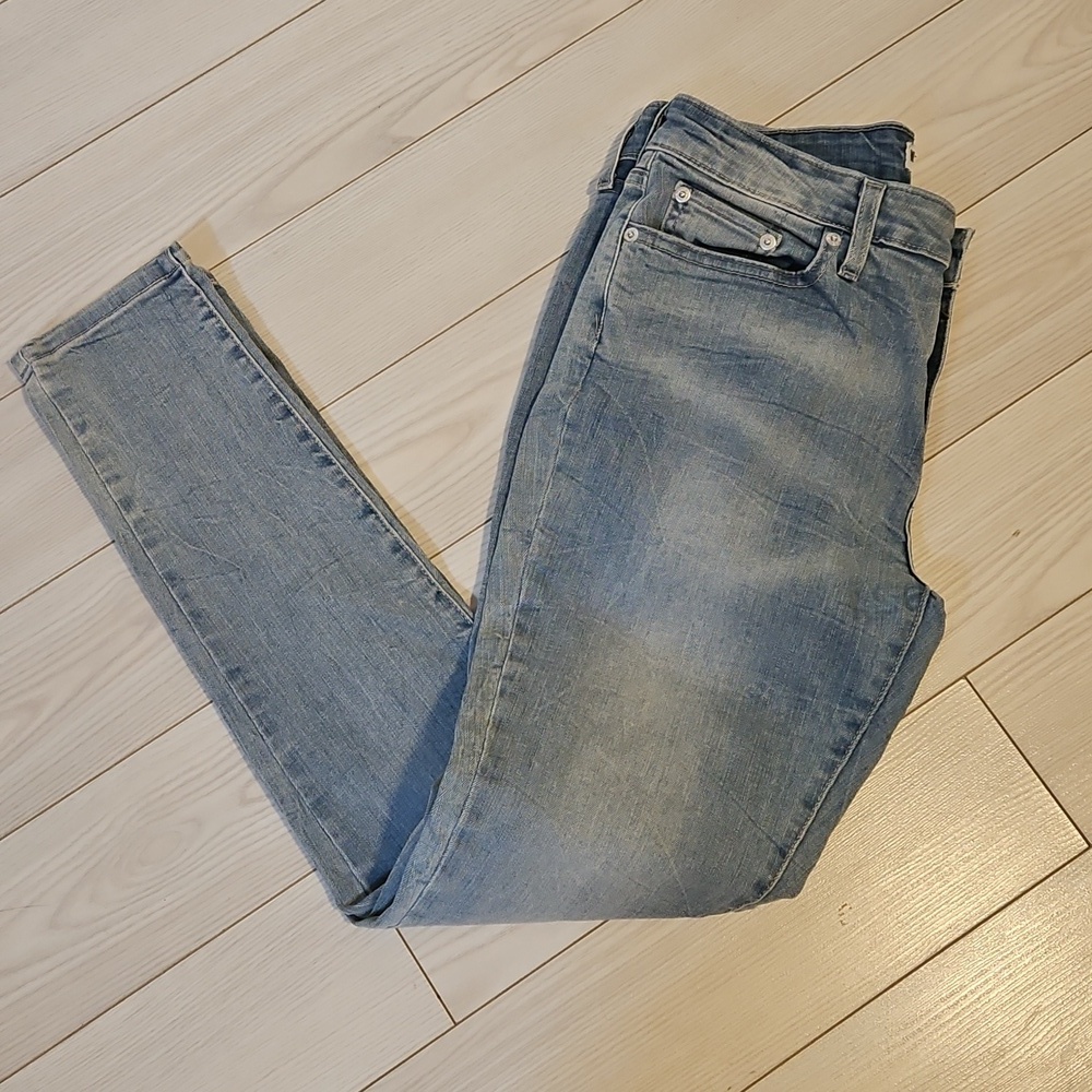 Levi's Womens Size 8 M Pockets Skinny Denim Blue Jeans Leggings stretch